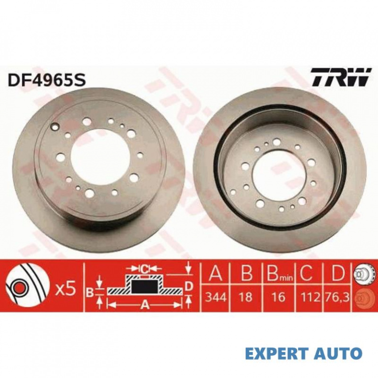 Disc de franare Toyota LAND CRUISER (VDJ20_, UZJ20_) 2007-2016 #8 0986479R32