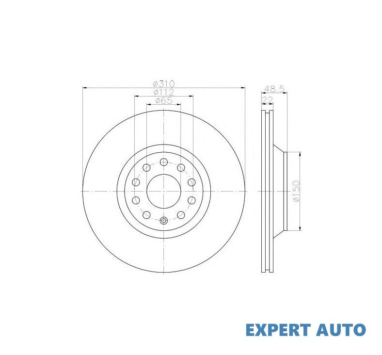 Disc de franare Volkswagen VW GOLF VII combi (BA5)