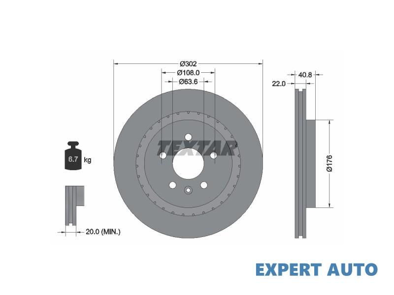 Disc de franare Volvo S60 II 2010-2016 #2 0986479398