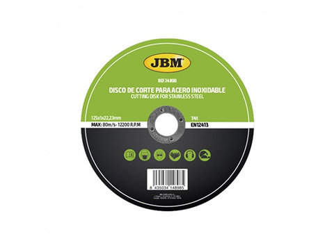 DISC DE TAIERE DEBITARE IN OTEL INOXIDABIL 125 X 1 MM T41 JBM 14898 JBM