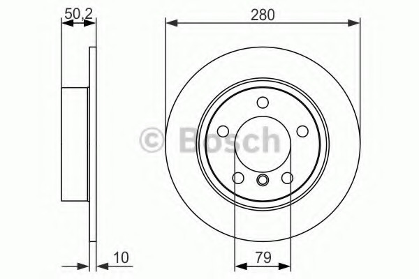 Disc frana 0 986 479 728 BOSCH