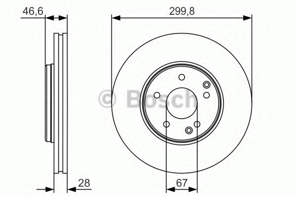 Disc frana 0 986 479 R79 BOSCH pentru Mercedes-benz E-class Mercedes-benz Clk Mercedes-benz Clc-class Mercedes-benz Slk Mercedes-benz C-class