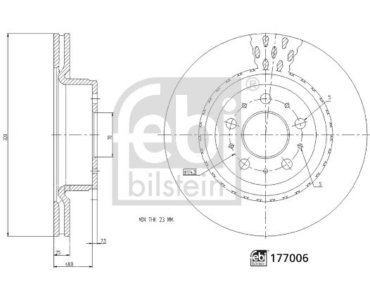 Disc frana # 177006 # FEBI BILSTEIN