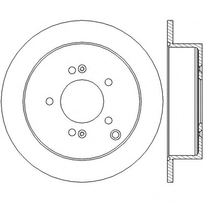 Disc frana 562454JC JURID pentru Kia Sportage Hyundai Trajet Hyundai Highway Hyundai Santa Hyundai Tucson Hyundai Ix35