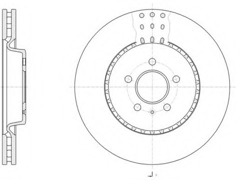 Disc frana 61493 10 ROADHOUSE pentru Audi A7 Audi A6 Audi A8 Audi Q5 Audi A5 Audi A4