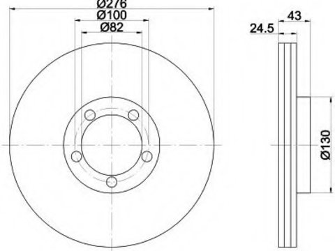 Disc frana 92110003 TEXTAR pentru Ford Transit