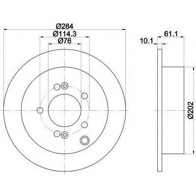 Disc frana 92134003 TEXTAR pentru Hyundai Santa Kia Sportage Hyundai Trajet Hyundai Highway Hyundai Tucson Hyundai Ix35