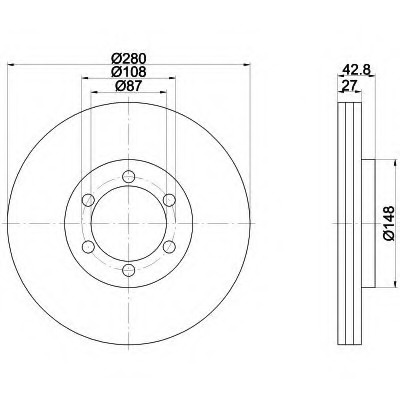 Disc frana 92136503 TEXTAR pentru Hyundai Terracan