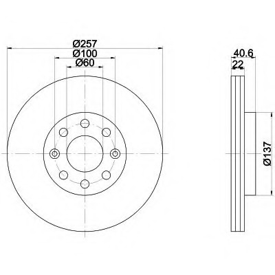 Disc frana 92145703 TEXTAR pentru Opel Corsa Fiat Punto Opel Adam