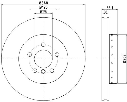 Disc frana 92265725 TEXTAR pentru Bmw Seria 5 Bmw Seria 6