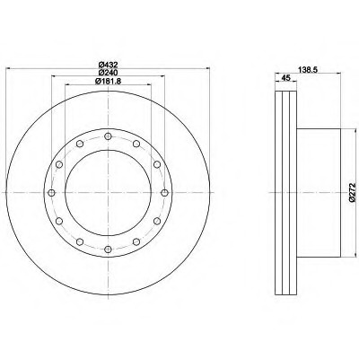 Disc frana 93142900 TEXTAR pentru Nissan Navara Ni