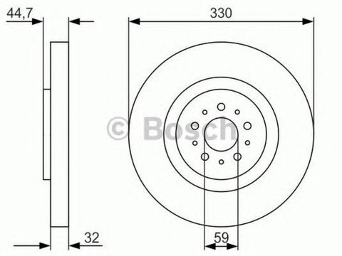 Disc frana ALFA ROMEO 147 937 BOSCH 0986479593