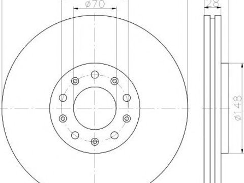 Disc frana ALFA ROMEO GIULIETTA (940) (2010 - 2016) TEXTAR 92220803 piesa NOUA