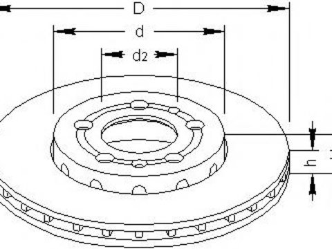 Disc frana AUDI A2 (8Z0) - TOPRAN 110 435