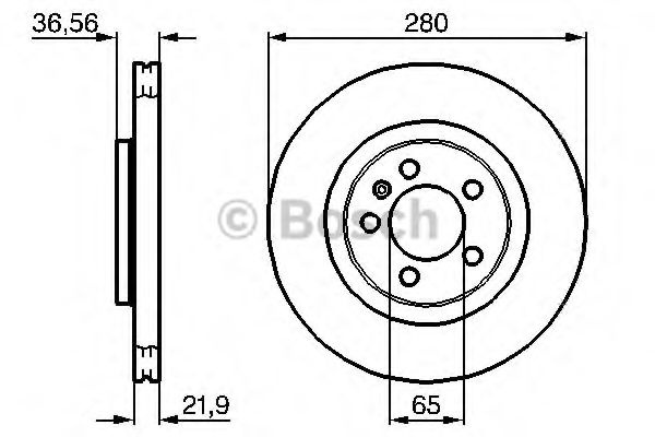Disc frana AUDI A3 (8L1) (1996 - 2003) BOSCH 0 986