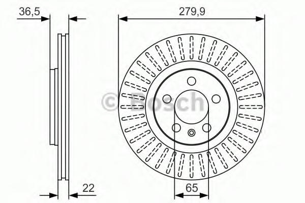 Disc frana AUDI A3 (8L1), SKODA OCTAVIA (1U2), VW GOLF Mk IV (1J1) - BOSCH 0 986 479 R68