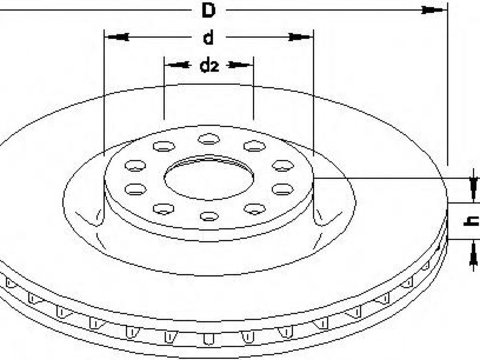 Disc frana AUDI A3 (8P1), AUDI A3 Sportback (8PA), VW PASSAT limuzina (3C2) - TOPRAN 110 417