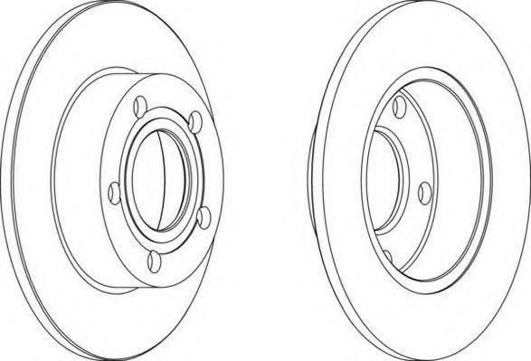 Disc frana AUDI A4 limuzina (8D2, B5), VW PASSAT limuzina (3B2), VW PASSAT Variant (3B5) - FERODO DDF952