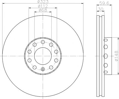 Disc frana AUDI A6 (4A, C4) - Cod intern: W20113371 - LIVRARE DIN STOC in 24 ore!!!