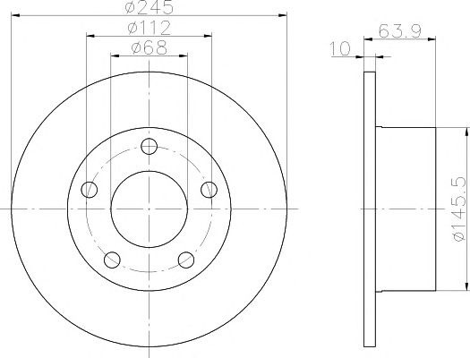 Disc frana AUDI A6 Avant (4A, C4) - Cod intern: W2