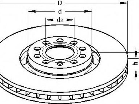 Disc frana AUDI A6 limuzina (4B2, C5), AUDI A6 Avant (4B5, C5), AUDI A4 limuzina (8EC, B7) - TOPRAN 110 432