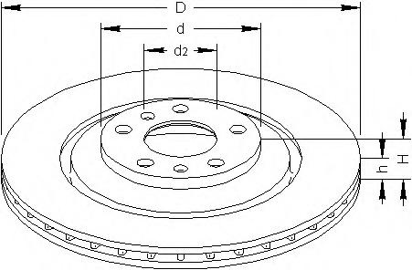 Disc frana AUDI A8 limuzina (4E_) - TOPRAN 113 258