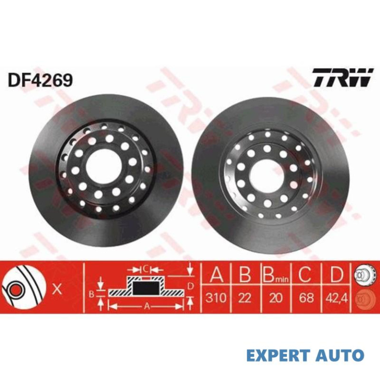 Disc frana Audi AUDI A8 (4E_) 2002-2010 #8 0986479062