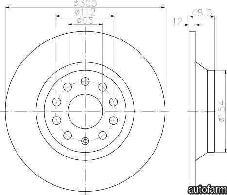 Disc frana AUDI Q3 (8U) TEXTAR 92255403