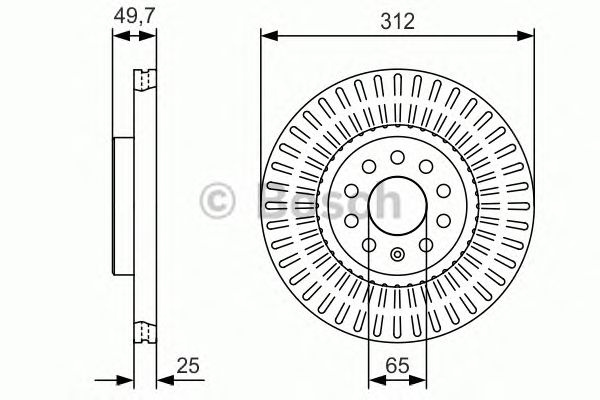 Disc frana AUDI TT (FV3) - Cod intern: W20140544 - LIVRARE DIN STOC in 24 ore!!!