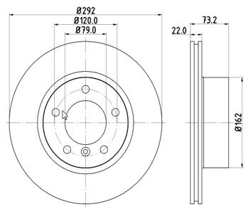 Disc frana Axa fata stanga (12108580 MTR) BMW 1|3