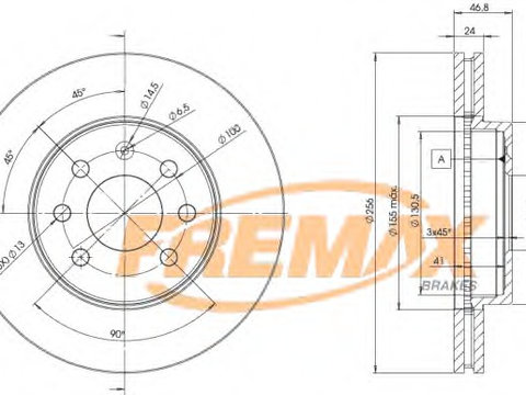 Disc frana BD-2836 FREMAX pentru Daewoo Nubira Chevrolet Astra Chevrolet Nabira Chevrolet Zafira Chevrolet Vectra Chevrolet Nubira Chevrolet Optra