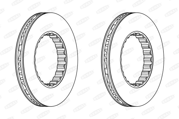 Disc frana Beral VOLVO FH16 II 2012-2019 - BCR348A
