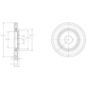 Disc frana BG3620 DELPHI pentru CitroEn C4 CitroEn Berlingo CitroEn C3 Peugeot Partner Peugeot Ranch Peugeot Grand Peugeot 208 CitroEn Xsara Peugeot 307 Peugeot 207 Peugeot 206 CitroEn C5 CitroEn C2