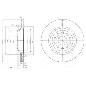 Disc frana BG3975 DELPHI pentru Vw Passat Skoda Superb Skoda Yeti Audi A3 Vw Cc Ford Focus Vw Golf Vw Rabbit Audi A8