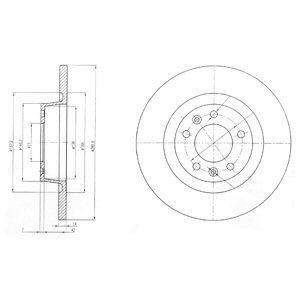 Disc frana BG4085 DELPHI pentru Peugeot Expert Cit