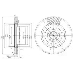 Disc frana BG9759 DELPHI pentru Mercedes-benz M-class