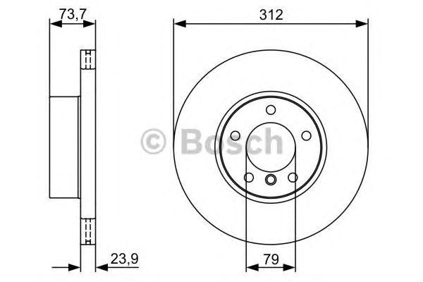 Disc frana BMW 1 (F20) - Cod intern: W20270808 - LIVRARE DIN STOC in 24 ore!!!