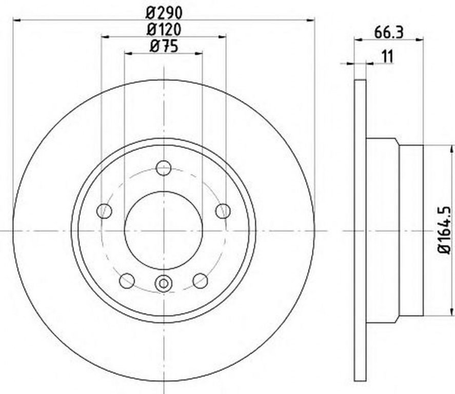 Disc frana BMW 1 F21 TEXTAR 92261003