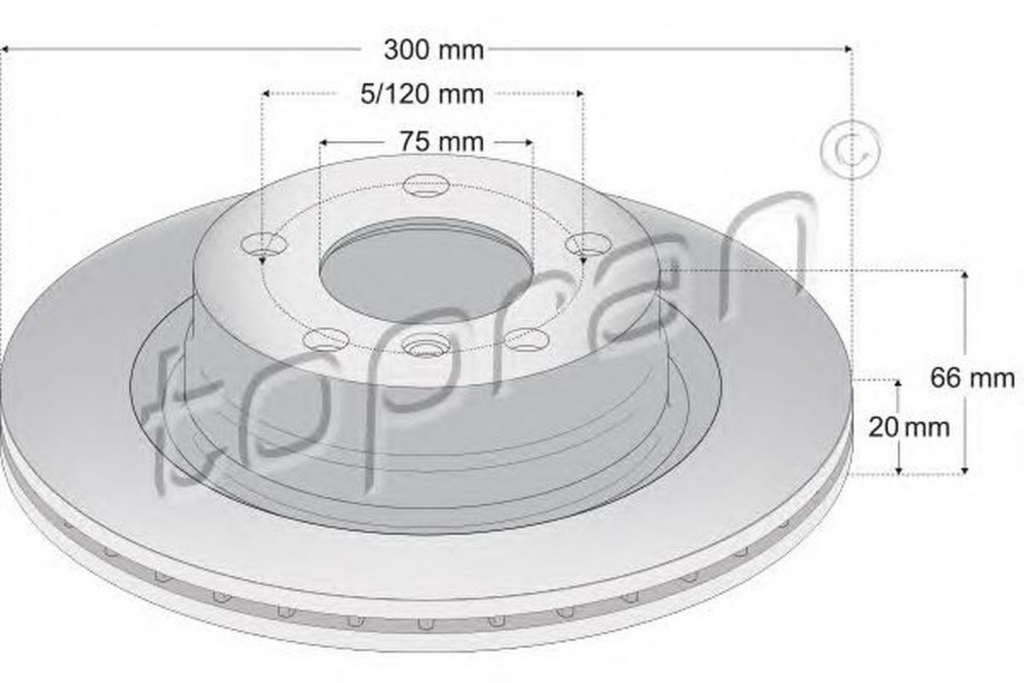 Disc frana BMW 1 F21 TOPRAN 501902