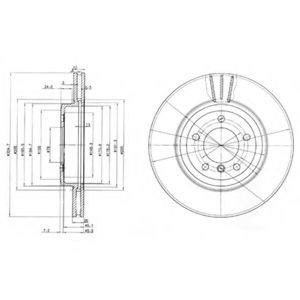 Disc frana BMW 3 Cabriolet (E46) (2000 - 2007) DEL