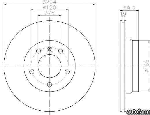 Disc frana BMW 3 Cabriolet E46 TEXTAR 92097303