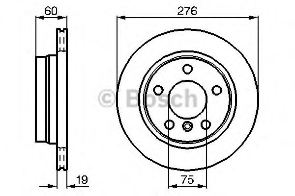 Disc frana BMW 3 Compact (E46) (2001 - 2005) BOSCH 0 986 478 642