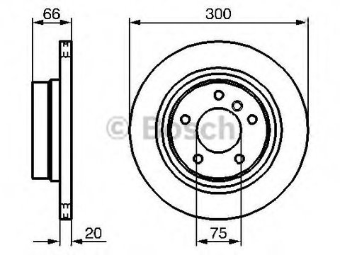 Disc frana BMW 3 (E90) (2005 - 2011) BOSCH 0 986 479 218