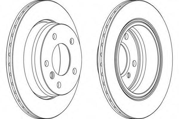 Disc frana BMW 3 limuzina (E36), BMW 3 cupe (E36), BMW 3 Cabriolet (E36) - WAGNER WGR0831-1