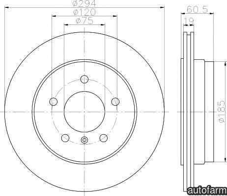 Disc frana BMW 3 Touring (E46) TEXTAR 92141703
