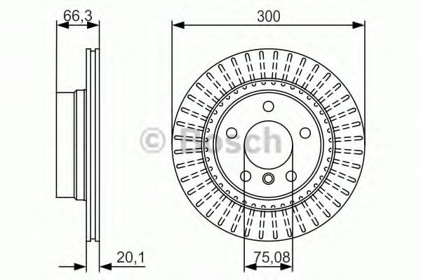 Disc frana BMW 4 cupe (F32, F82) (2013 - 2016) BOS