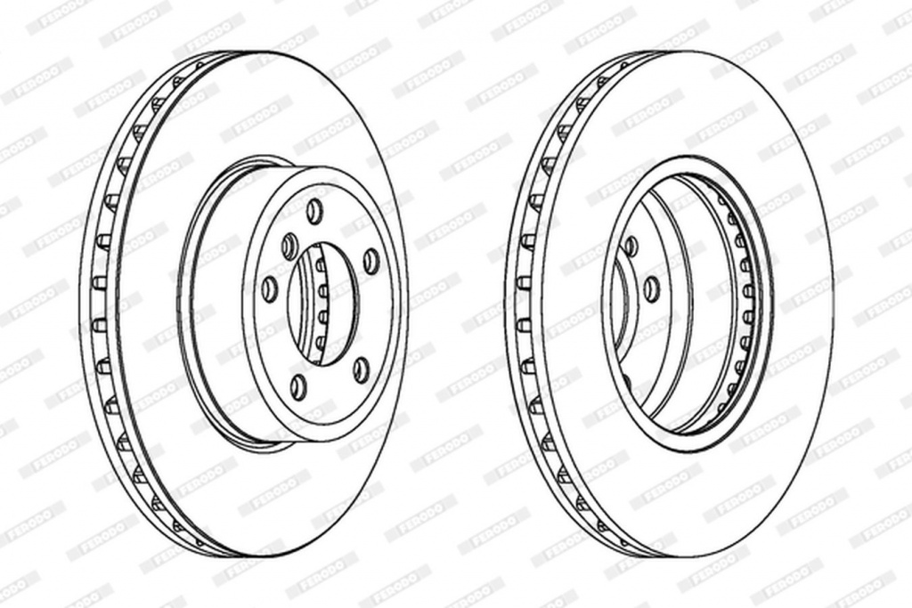Disc frana BMW 5 E60 FERODO DDF1242C