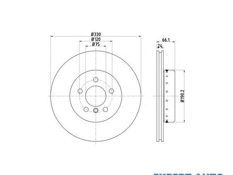 Disc frana BMW 5 (F10, F18) 2009-2016 #3 09C41013