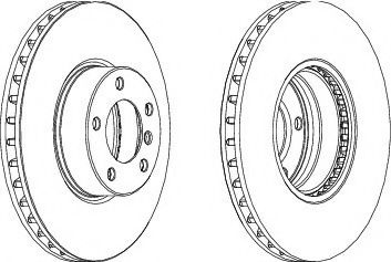 Disc frana BMW 5 Touring (E39) (1997 - 2004) FERODO DDF1202C-1