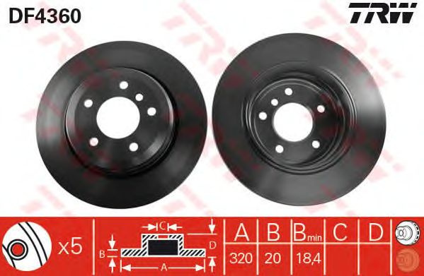 Disc frana BMW 6 (E63) - Cod intern: W20